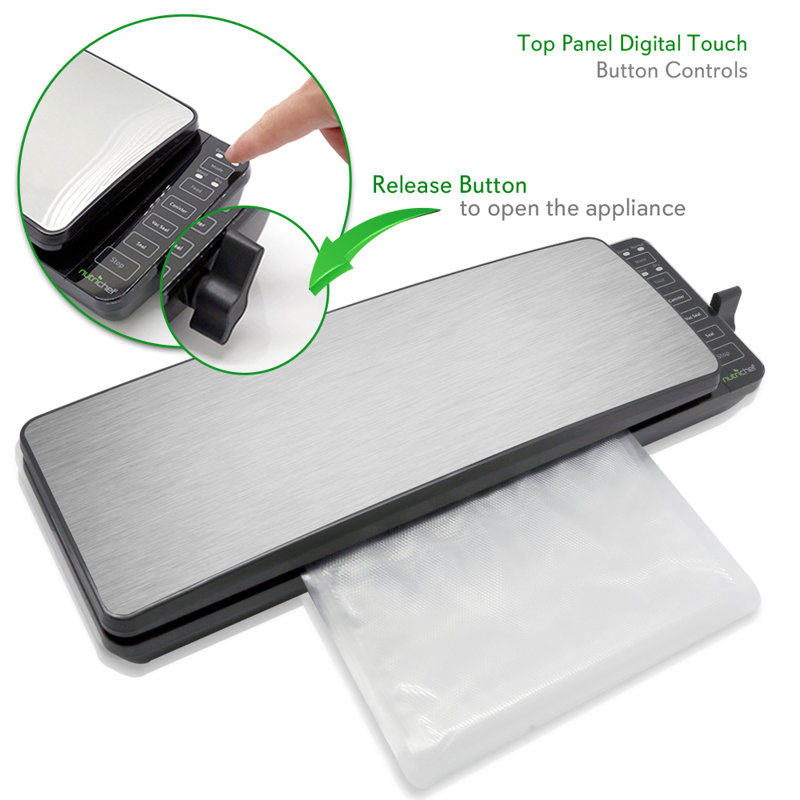 NutriChef Automatic Food Vacuum Sealer & Reviews Wayfair